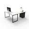 We'Re It Connect It L-Shaped Desk, 77 in D X 30 in H, 66 in W X Thermally Fused Laminate DI66304824L1BBF-BLK-459 - alternate 7